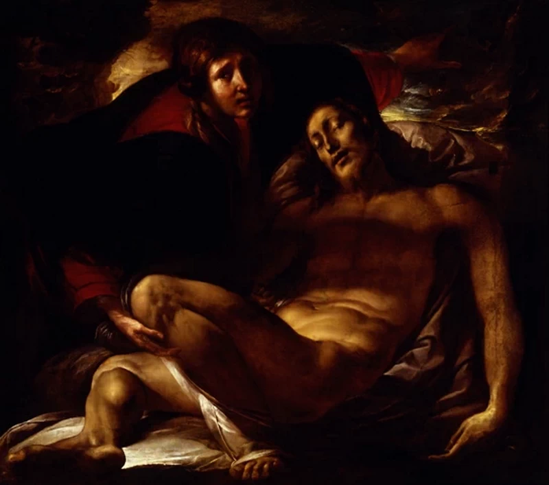  35-Cristo deposto e la Maddalena - Collezione D'Arte Della Banca Carige Via Cassa Di Risparmio - 16123 Genova 